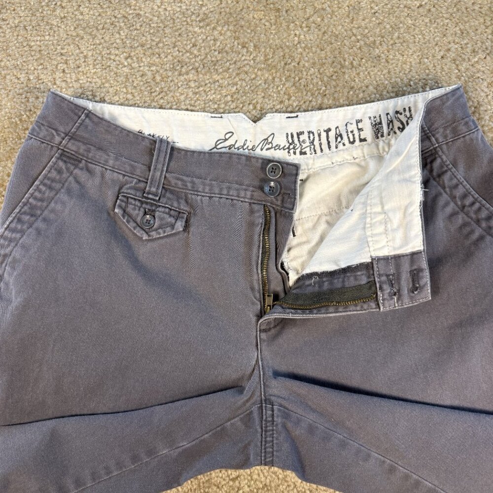 Eddie Bauer Womens Blakely Fit Capri Pants Size 10 Gray Hiking Casual F389 - Picture 3 of 13